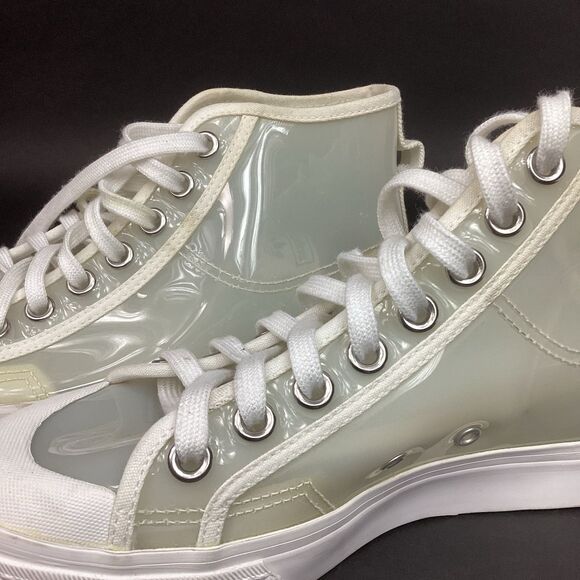 Adidas Nizza High Translucent Tint - Women's Sz 8 - Cloud White Sneakers- FW9940 - Picture 6 of 13